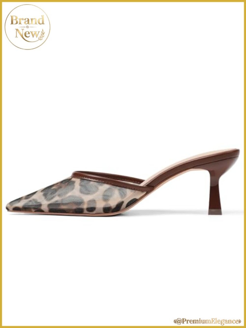 Women's Pointed Toe Kitten Heels Slip On Stiletto Pumps Mesh